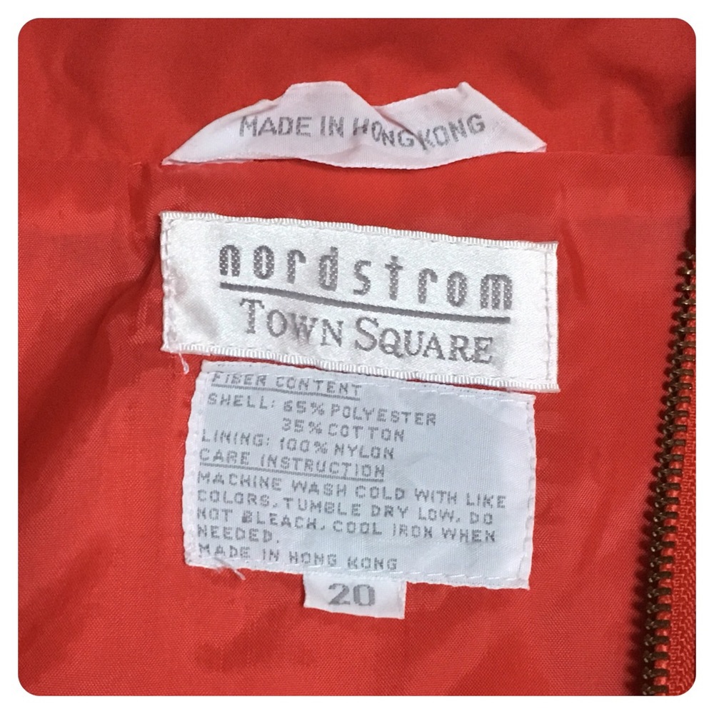 vintage NORDSTROM TOWN SQUARE bomber style jacket - Picture 3 of 3